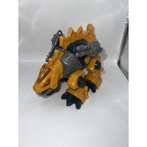 HAP-P-KID M.A.R.S. Dinoforce Cybotronix Yellow Stegosaurus Toy Un-Tested